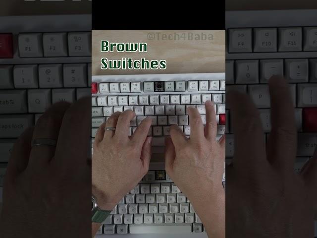 Keychron Q1 Pro Brown vs Banana Switches | Sound Tests