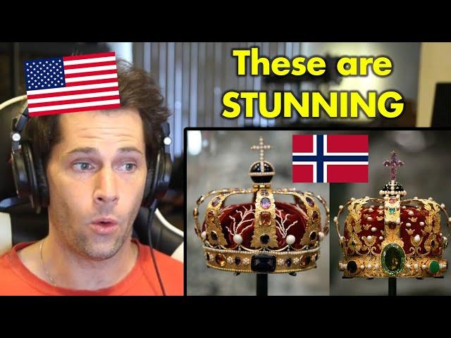 American Reacts to Norwegian Kronregaliene