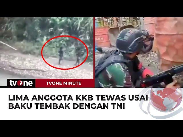 Menegangkan! Baku Tembak dengan TNI-Polri, Lima Anggota KKB Tewas | tvOne Minute