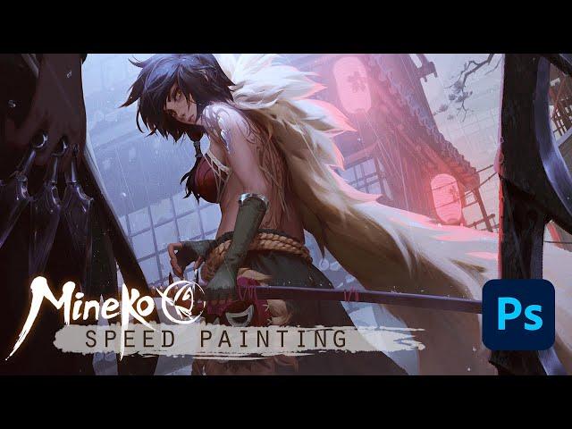 Mineko: Raid 2 - speed painting (Time-lapse)