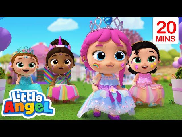 The Way a Princess Does it | Little Angel Kids Songs & Nursery Rhymes| Moonbug Kids - Girl Power!