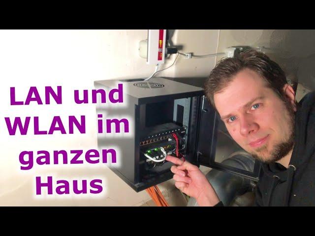 Heimnetzwerk planen und aufbauen: LAN-Dosen, Kabelverlegung, Switch, Patchfeld, Router | Tutorial