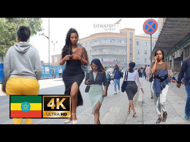 Beautiful Girls on street of Addis Ababa,  Ethiopia ,  Addis Ababa walking Tour 2023