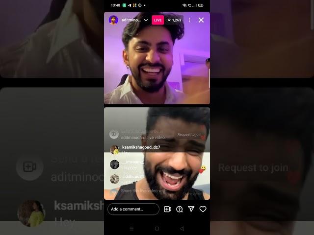 saiyyan song by Adit minocha and harsh in Instagram live #trending #song #viral