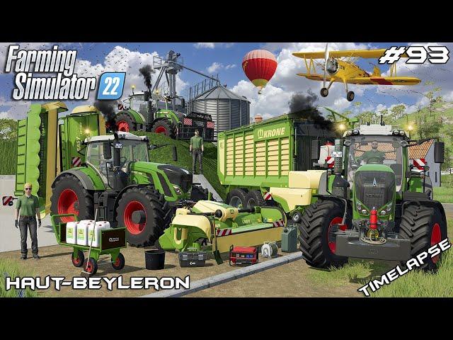 GRASS SILAGE HARVEST - GONE WRONG | Animals on Haut-Beyleron | Farming Simulator 22 | Episode 93