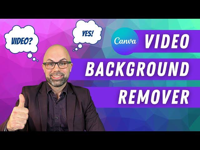 How to REMOVE VIDEO BACKGROUND Using Canva (It's FREE for Canva for Education accounts)