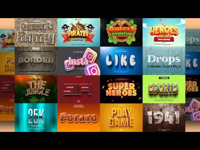  Photoshop cc 3d text effects psd template free download | Text Effects Photoshop Cc PSD File Free