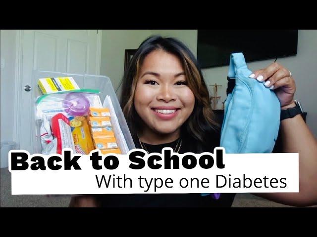 Back to school  with Type One Diabetes | what to bring | emergency boxes