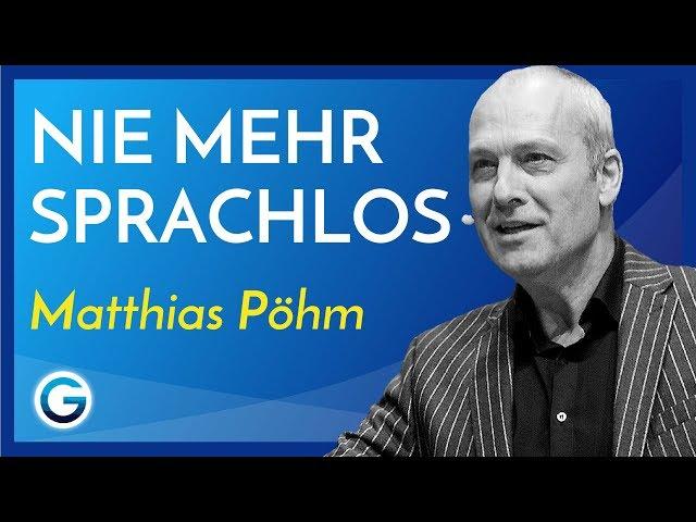 Kontern leicht gemacht: So wirst du rhetorisch unbesiegbar // Matthias Pöhm