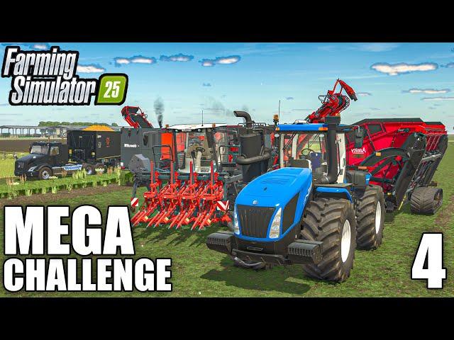 MEGA Equipment Challenge - Timelapse #4 | Farming Simulator 25