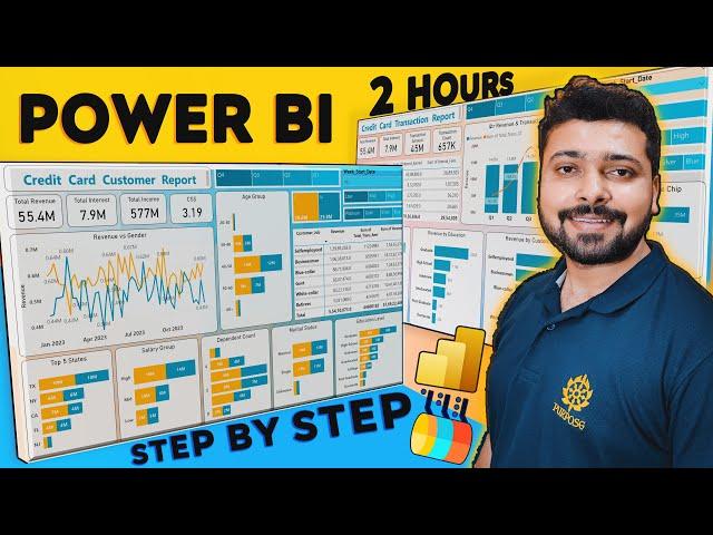 POWER BI Full PROJECT for Data Analysis with Practical Guide | End to End Power BI Dashboard Project