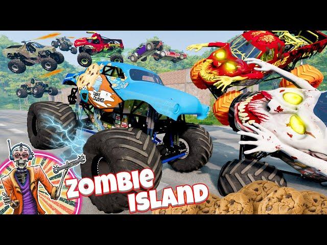 Monster Jam INSANE Zombie Island Adventure #25 | Racing, Freestyle, and High Speed Jumps