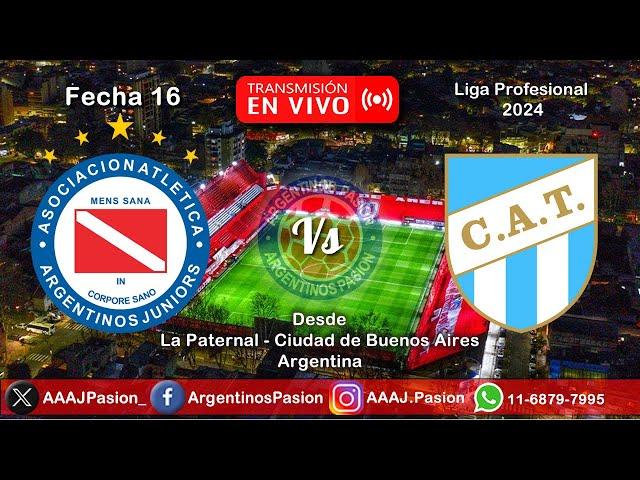  ARGENTINOS JUNIORS Vs Atl TUCUMÁN - TRANSMISIÓN en VIVO - Liga Profesional de Fútbol 2024