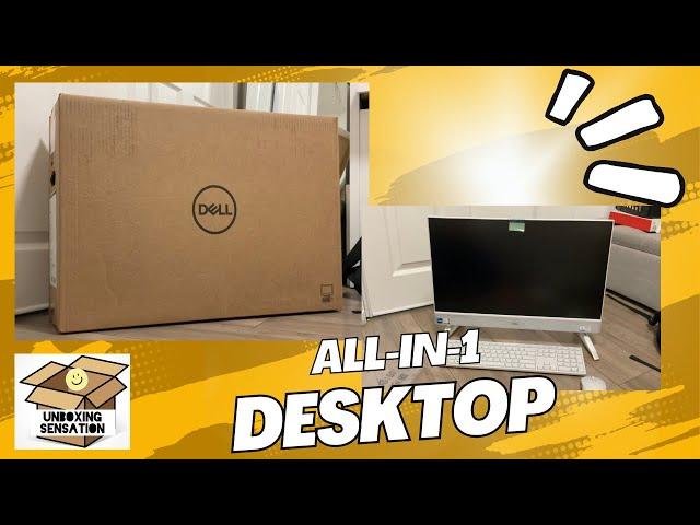 Unboxing Dell Inspiron 24 intel core7 and set up w/ Microsoft