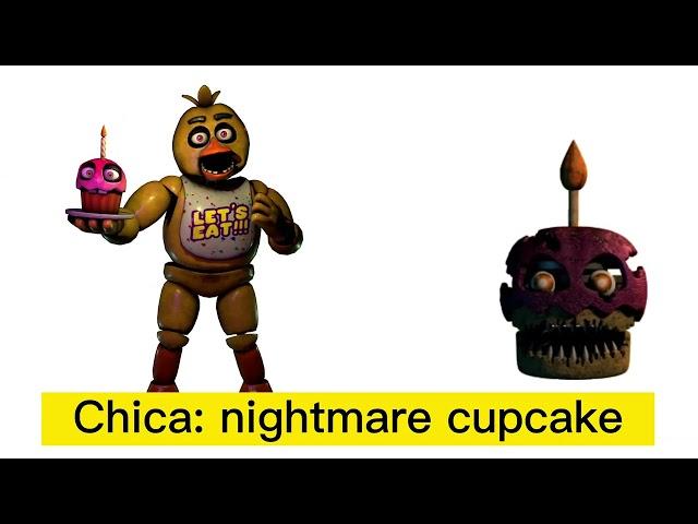 Fnaf Characters and their biggest fear (fnaf 1 addition)