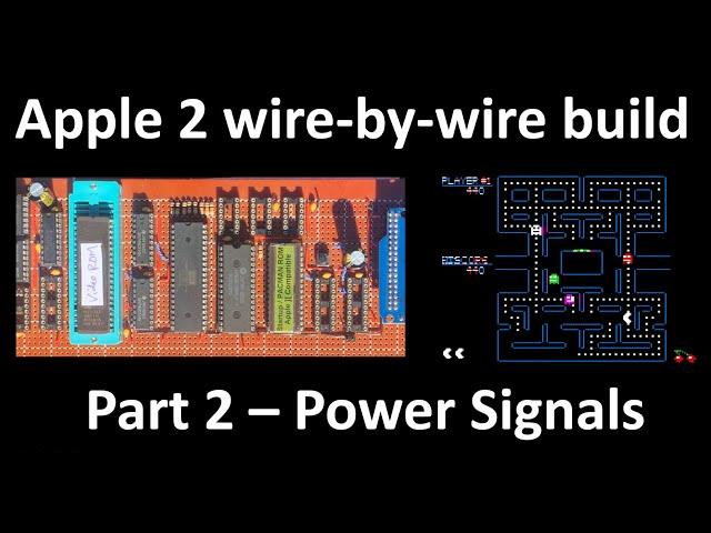 Apple 2 wire-by-wire build, Part 2.  Chip placement and power rails.