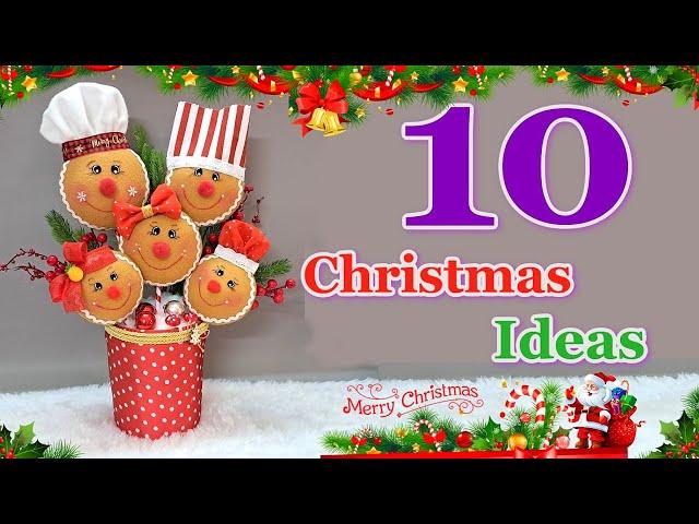 10 Christmas Gingerbread ideas from different material | DIY Christmas craft idea484