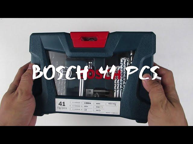 Set Mata Bor Tembok Kayu Besi Mata Obeng Set Bosch 41 Pcs