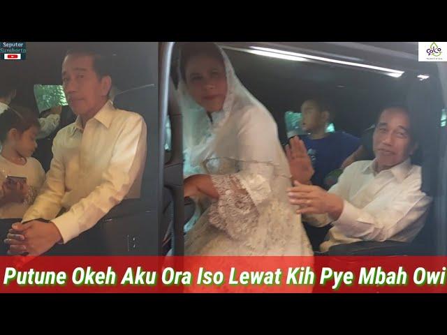 Jokowi Dibikin Ngakak Iriana, Dikerjain Cucu2nya Tak Bisa Masuk Mobil, Bak Romantis Duduk Dipangku