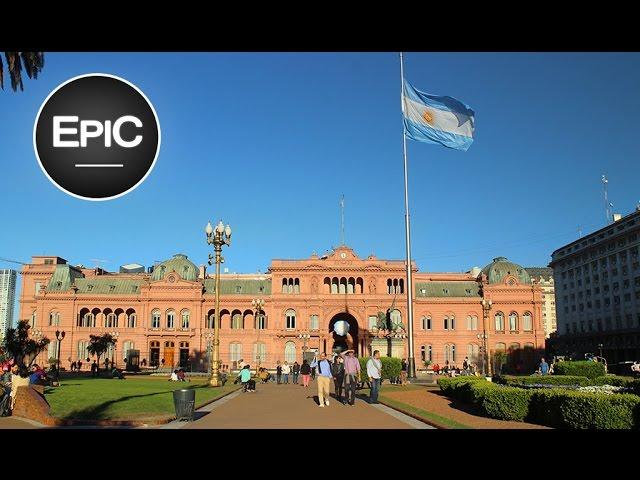 Pink House (Casa Rosada) & May Square (Plaza de Mayo) - Buenos Aires, Argentina (HD)