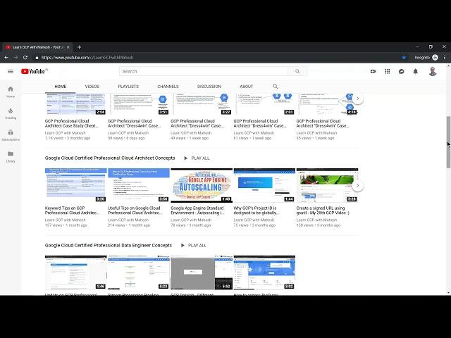Overview of my channel Learn GCP with Mahesh