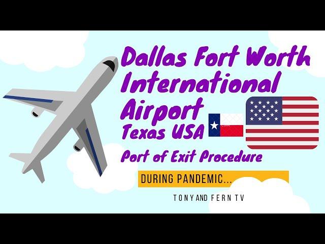 Dallas Fort Worth International Airport   How to Travel From Philippines to USA Part 6