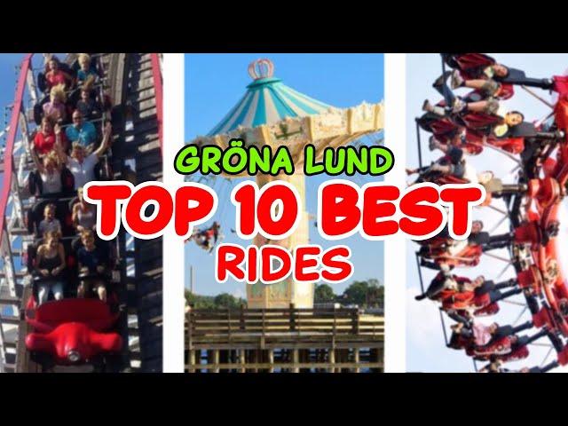 Top 10 rides at Gröna Lund - Stockholm, Sweden | 2022