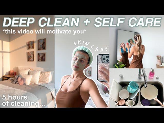 DEEP CLEAN + ORGANIZE with me | self care vlog 