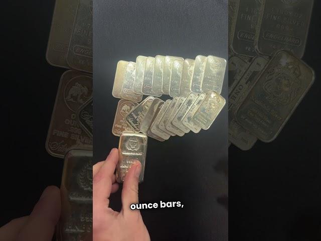 Silver Bullion vs. Gold Bullion: What Does $1000 Look Like? 🪙 #silverstacker #silverstacking