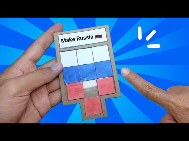 How To Make Russia  Cardboard Crafts Games Puzzle