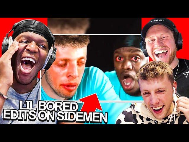 SIDEMEN REACT TO LIL BORED SIDEMEN EDITS