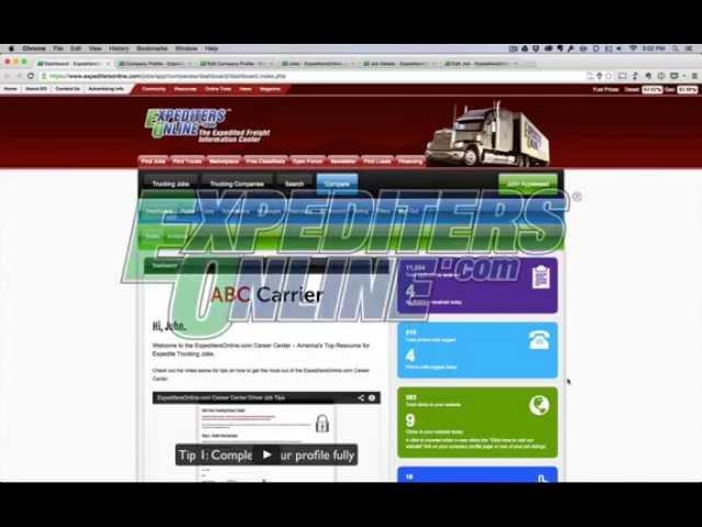 ExpeditersOnline.com Recruiting Platform Tips