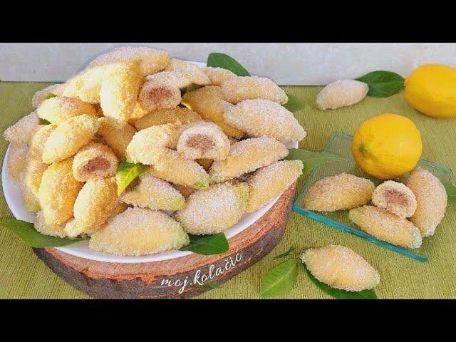 LEMONS  Crispy dough stuffed with hazelnut cream! Decorative and delicious cookie!