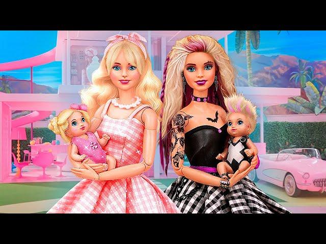 Rock vs Cute Barbie / 30 Doll DIYs