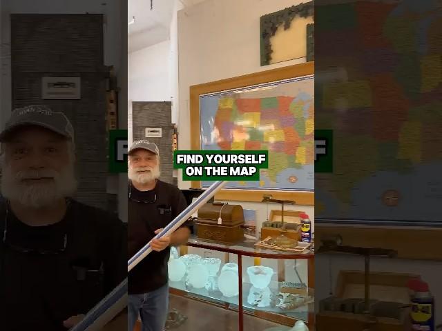Where are you from? Let us add you on our map when you visit us in-store #antique #map #follow #nyc
