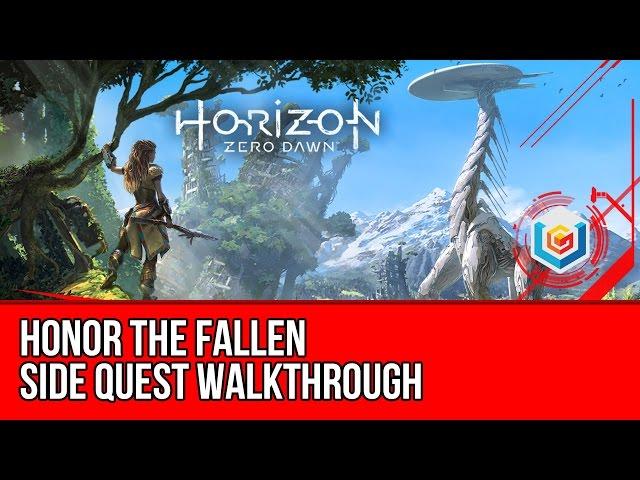 Horizon Zero Dawn Walkthrough - Honor The Fallen Side Quest Gameplay/Let's Play