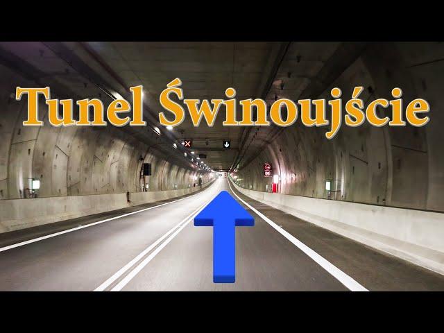 4K50p | Drive through the new Mega Tunnel in Swinoujscie, Poland