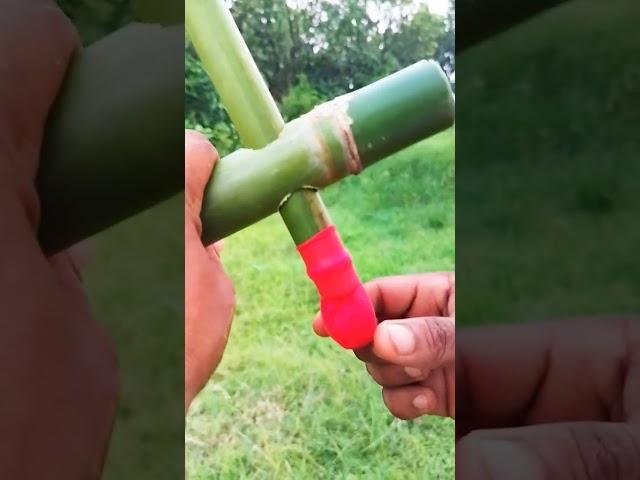 DIY Bamboo Creations With Single Colour Balloons Slingshots