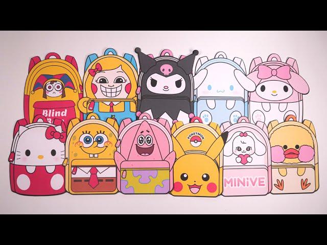 [ Paper Diy ] School Bag & Blind Bag Compilation ASMR