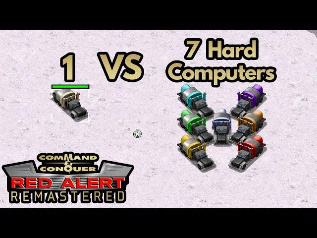 1 Soviets vs 7 Hard Computers (Red Alert Remastered)