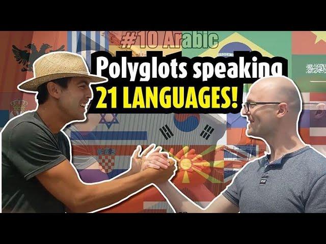 unique encounter between 2 polyglots in 21 languages