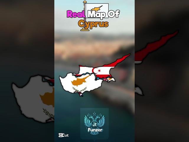 Real Map Of Cyprus #europe #geography #mapping #countries