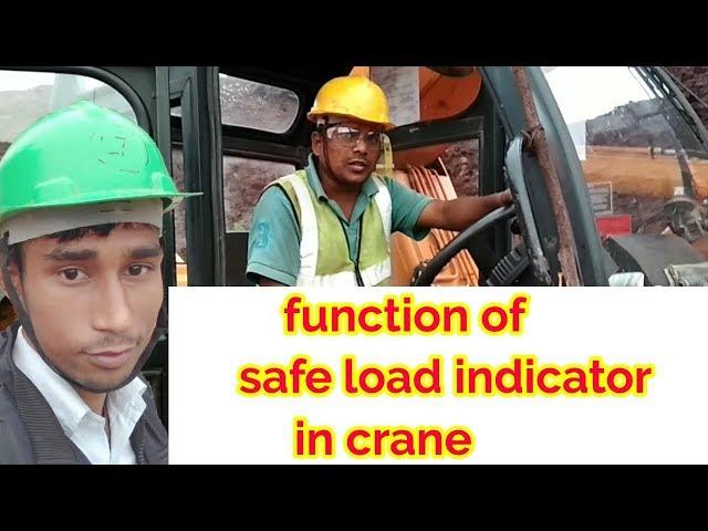 Function of safe load indicator in crane / crane safety in Hindi / fx-150 crane operating system