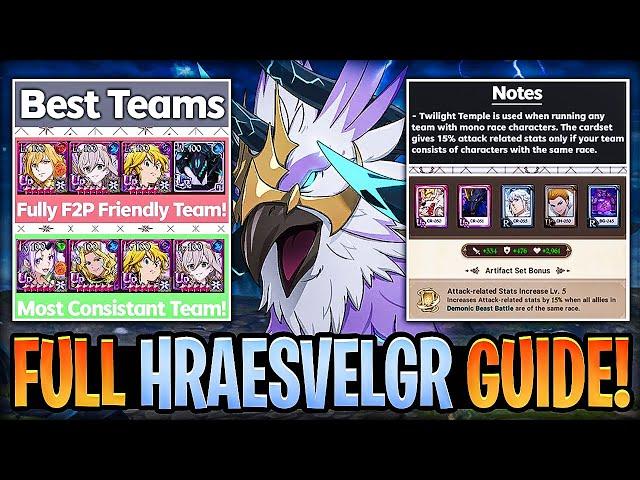 Complete HRAESVELGR Guide ALL FLOORS | Best Teams, Artifacts & Gear | Seven Deadly Sins Grand Cross