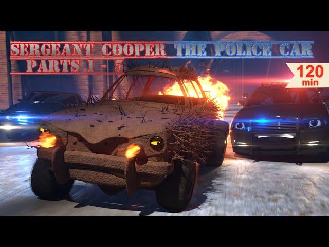 Sergeant Cooper the Police Car Parts 1 - 5 | Real City Heroes (RCH) | Police Megapack!