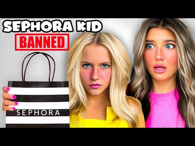 My 10yr old SiSTER is BANNED From Sephora! *she lied*