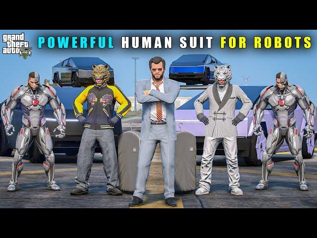 GTA 5 : NEW POWERFUL HUMAN SUITS FOR CYBORG ROBOTS || BB GAMING