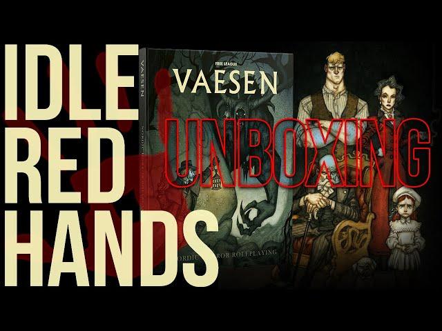 Unboxing Vaesen RPG by Free League - Nordic Horror Roleplaying - Kickstarter Lindworm Pledge Level