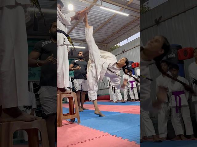 V-KARATE ACADEMY TIRUPUR #karate #kick #tiles #kickboxing #fight  #martialarts #shorts #trending