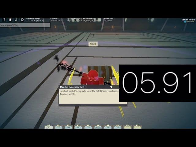 [Deepwoken] Maestro Speedrun (5.91 Seconds) WR?